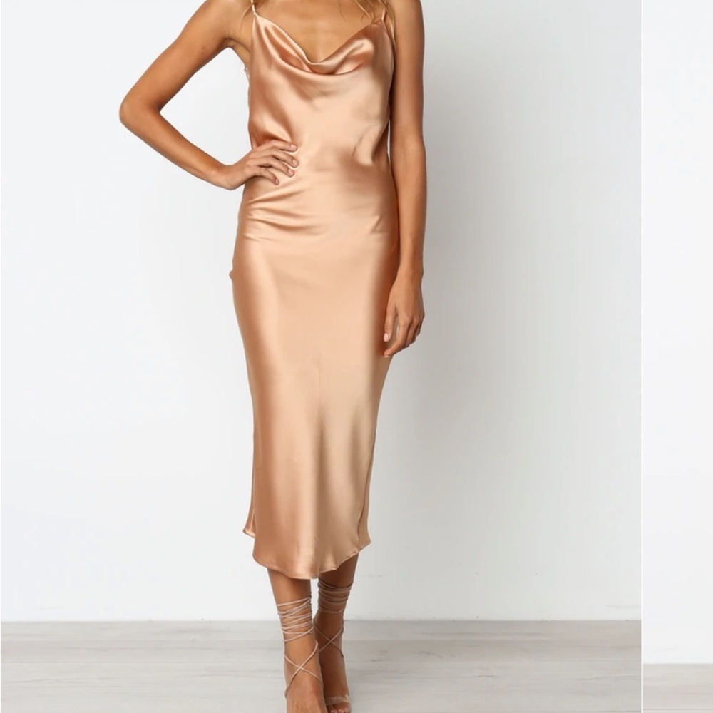 GOLD Persia Petal & Pup Dress